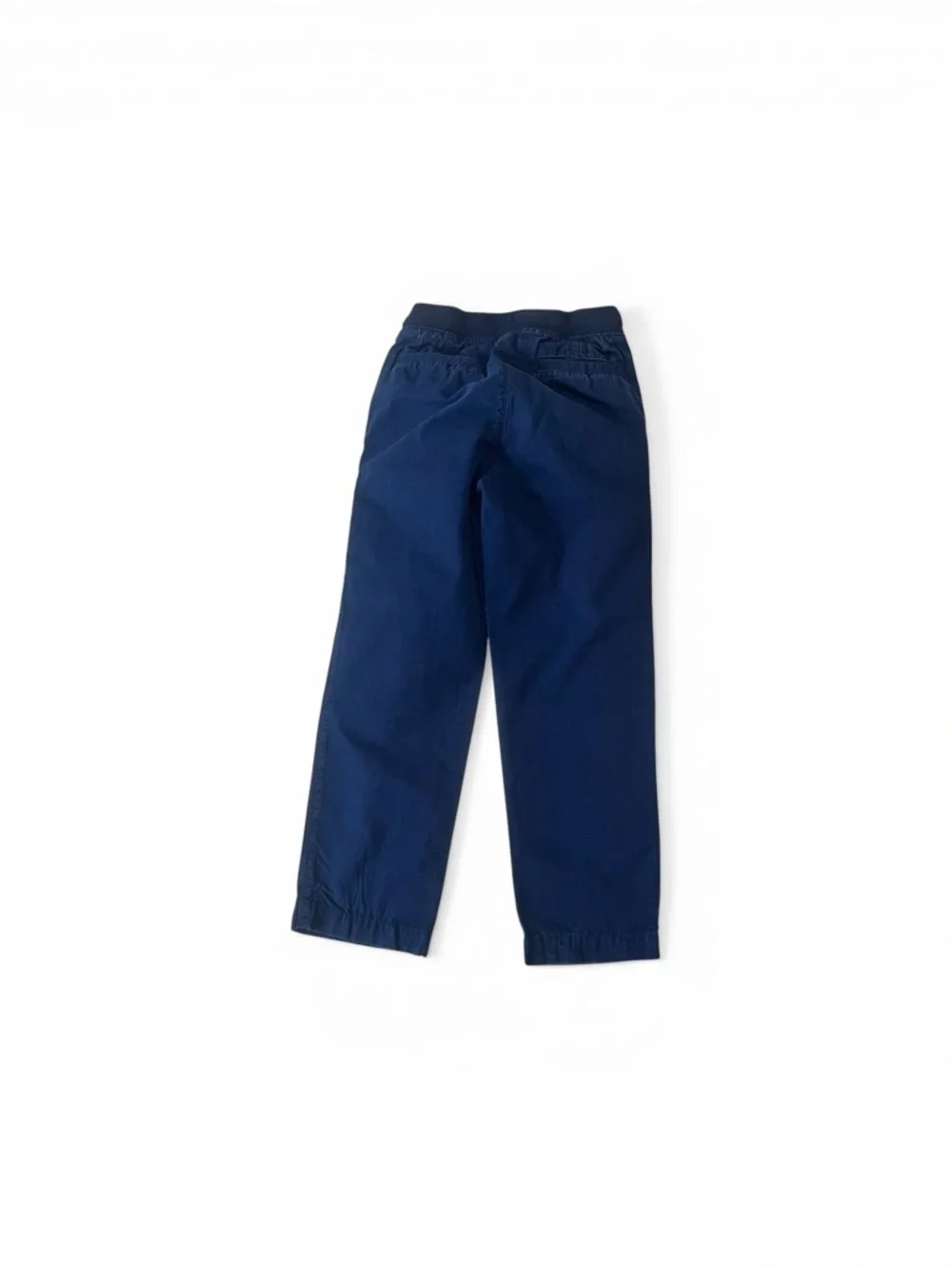 Lands' End Navy Pull-On Straight-Leg Pants